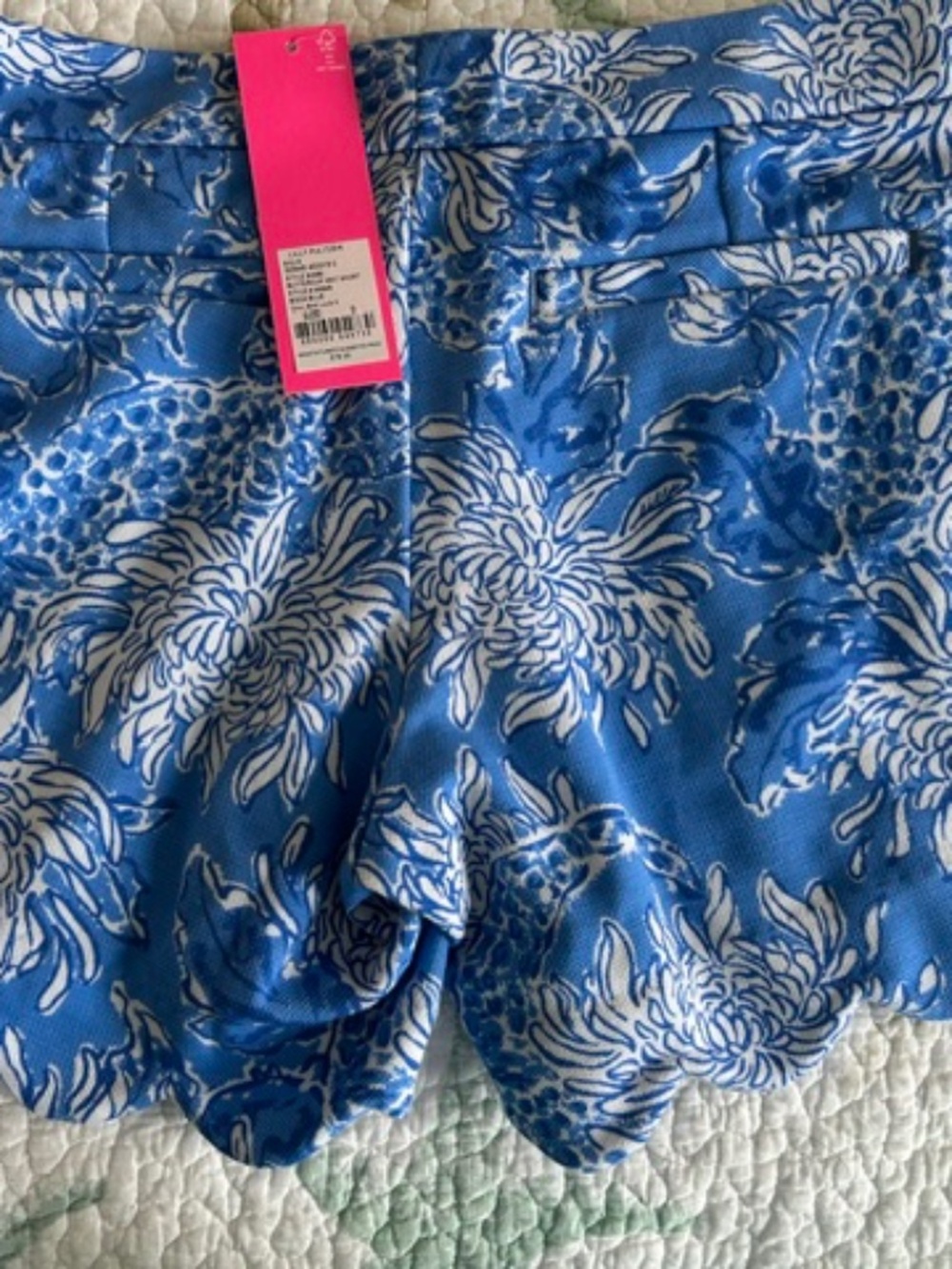 NWT Lilly Pulitzer Buttercup Knit Shorts size 0 Boca Blue